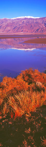 Fine Art Panoramic Landscape Photography Brilliant Colors Looking at Tucki Mountains, Death Valley